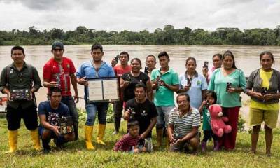 Las familias de la comunidad empezaron el cultivo de cacao en el 2012 y la semana pasada obtuvieron la certificación. Foto: El Comercio