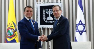 Noboa subrayó la importancia del apoyo israelí para enfrentar los desafíos de seguridad que vive Ecuador / Foto: cortesía Presidencia