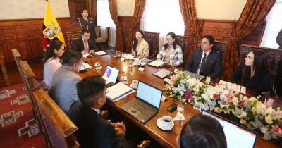 El presidente Daniel Noboa lideró la reunión del directorio de Celec / Foto: cortesía Ministerio de Energía y Minas