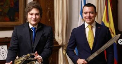 Daniel Noboa y Javier Milei se reunieron en Buenos Aires / Foto: cortesía Daniel Noboa