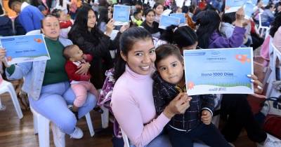 La ceremonia tuvo lugar en el Coliseo de la Unidad Educativa Consejo Provincial de Pichincha / Foto: cortesía Presidencia