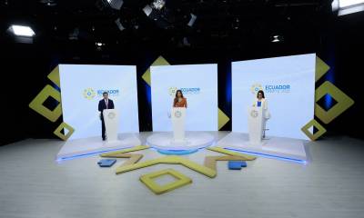 Noboa y González se lanzaron dardos en el debate/ Foto: cortesía EFE