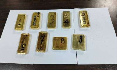 Los lingotes de oro están valorizados en 2.490.436 soles (740.539 dólares) / Foto: cortesía