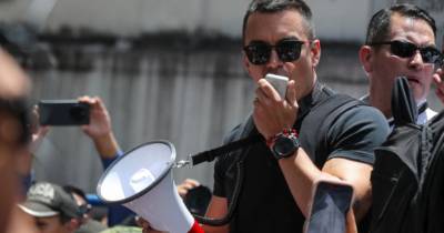 Daniel Noboa habló en los exteriores de la Corte Constitucional / Foto: EFE
