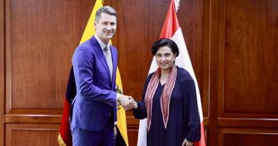 La canciller Gabriela Sommerfeld se reunió con el embajador de Canadá, Craig Kowalik / Foto: cortesía Cancillería