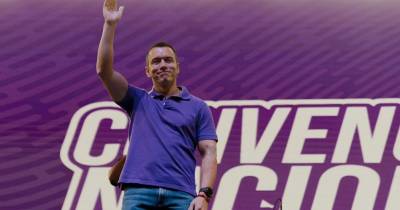 La convención nacional de ADN se realizó en el coliseo Voltaire Paladines Polo / Foto: cortesía Sade Fritschi