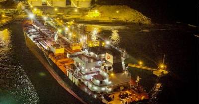 El envío se realizó desde el Muelle de Carga Líquida de la Refinería Talara./ Foto: cortesía Petroperú