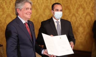 Juan Carlos Holguín fue posesionado como canciller / Foto: cortesía de la Secretaría General de Comunicación de la Presidencia