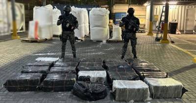 El contenedor provenía de Quetzal-Guatemala y tenía un valor de más de 37,3 millones de dólares / Foto: cortesía Policía Nacional