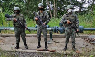 El ejército halla armamento y droga en Sucumbíos y Orellana / foto cortesía Fuerzas Armadas