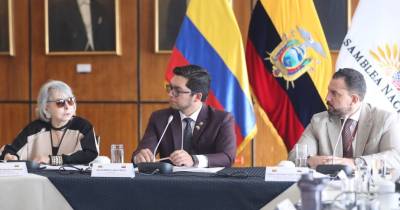 María Antonia Velasco, embajadora de Colombia en Ecuador, estuvo en la Asamblea Nacional / Foto: cortesía Asamblea Nacional