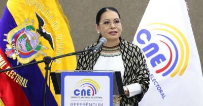 La presidenta del CNE, Diana Atamaint, inauguró el proceso electoral / Foto: cortesía CNE