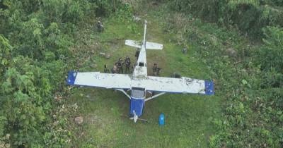 La intervención de la nave se dió en el valle de los ríos Apurímac, Ene y Mantaro (VRAEM) / Foto: cortesía MINDEF
