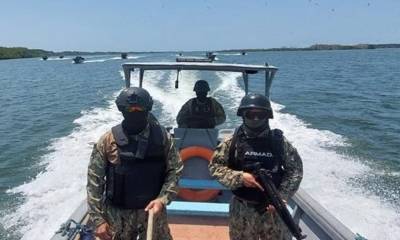 En octubre, la Armada ya encontró una embarcación con características similares/ Foto: cortesía Armada