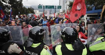 Vargas exigió a Noboa que ordene la liberación de los detenidos durante las manifestaciones / Foto: EFE