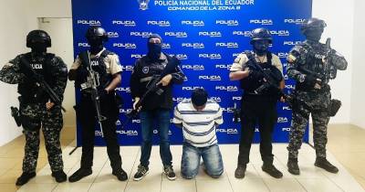  El detenido es identificado como Luis V., alias 'Yuca' / Foto: cortesía ministro del Interior 