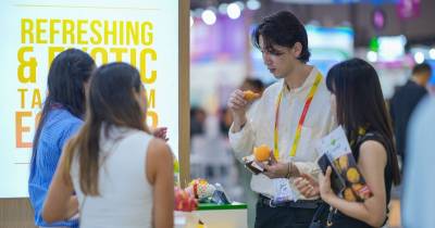 11 empresas ecuatorianas participaron en la feria Asia Fruit Logística 2025 / Foto: cortesía Pro Ecuador