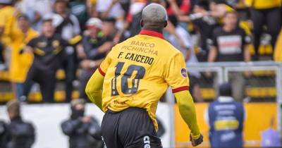 Felipe Caicedo anotó el gol del empate ante Universidad Católica / Foto: cortesía Barcelona