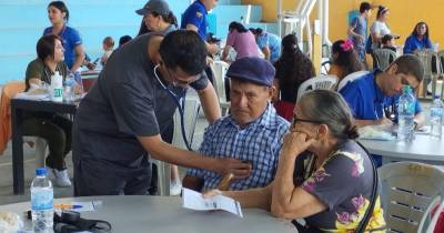 La brigada médica en Sucumbíos fue organizada por Celec / Foto: cortesía Celec