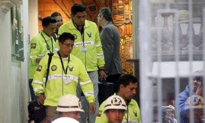 Los peritos de la Policía Nacional ingresaron el pasado viernes 2 de agosto de 2019 a las oficinas del edificio La Unión. Foto: El Comercio