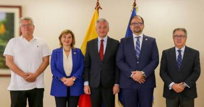 John Reimberg, ministro del Interior, se reunió con parlamentarios europeos / Foto: cortesía Ministerio del Interior