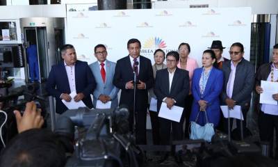 Los 14 asambleístas de las 6 provincias amazónicas exigen al gobierno que atienda de manera urgente las necesidades y demandas sociales de la región / Foto: cortesía Asamblea Nacional