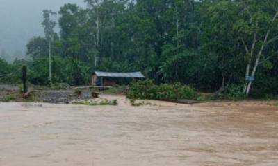 El Gobernador de Morona Santiago convocó al COE provincial para dar seguimiento los diferentes eventos suscitados por las lluvias. Foto: Cortesía / Servicio Nacional de Gestión de Riesgos y Emergencias