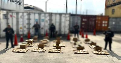 El hallazgo se produjo durante un operativo realizado en el Aeropuerto José Joaquín de Olmedo / Foto: cortesía Policía