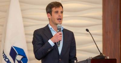 Leonard Bruns, gerente general de Petroecuador, presentó el informe de Rendición de Cuentas 2024 / Foto: cortesía Petroecuador