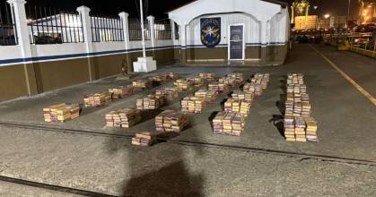 Panamá decomisó una tonelada de droga en contenedores, uno procedente de Ecuador 