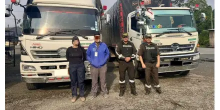Retienen camiones con madera ilegal en operativo ambiental en Sucumbíos