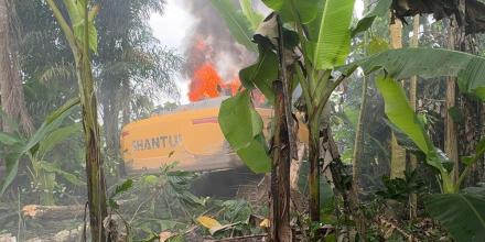 Ejército ejecutó operativo contra minería ilegal en Napo