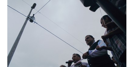 Luego de seis años de gestión los pobladores de la parroquia Santa Elena en putumayo lograron el servicio de energía eléctrica