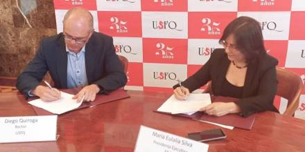 La Cámara de Minería y la USFQ firmaron una alianza estratégica