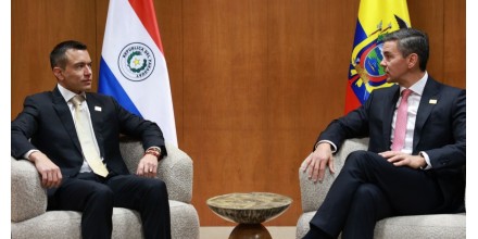 Daniel Noboa fortalece agenda bilateral con Paraguay antes de la Cumbre del Mercosur