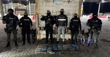 La Policía decomisó 58 kilos de droga en un contenedor que iba a Grecia