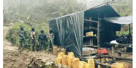 Operativo militar incauta más de 700 explosivos en Zamora Chinchipe