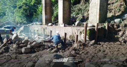Pastaza: El puente sobre el Río Pindo Grande recibió recursos