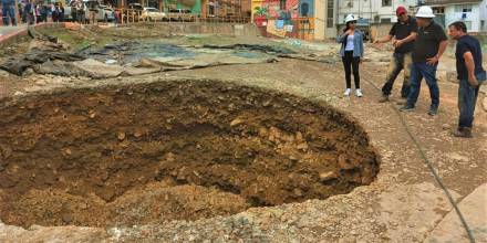 En Zaruma se registró un nuevo hundimiento