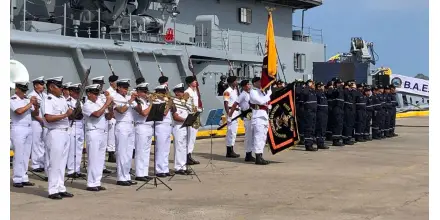 El BAE Jambelí se incorpora a la Armada para reforzar la lucha antidrogas