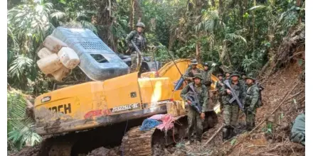 Fuerzas Armadas anuncian operativo contra la minería ilegal en el Parque Podocarpus