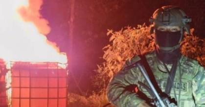 1.250 galones de diésel ilegal fueron destruidos en la frontera sur