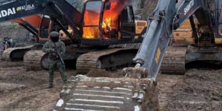 Operativo militar afecta contra a la minería ilegal en Morona Santiago