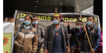 Kichwas reclaman justicia por derrame de Petroecuador y OCP 