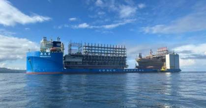 La barcaza turca, Murat Bay, ya está generando energía 