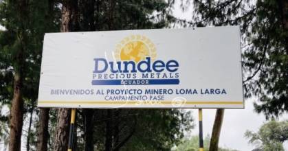 DPM suspendió perforación minera en Loma Larga