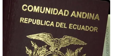 Pasaporte de Ecuador gana posiciones y amplía acceso a destinos sin visa en 2026