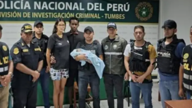 Un bebé raptado en Ecuador fue rescatado por la Policía en Perú
