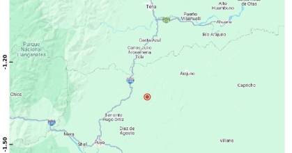 Sismo de magnitud 4,4 se registró en Pastaza