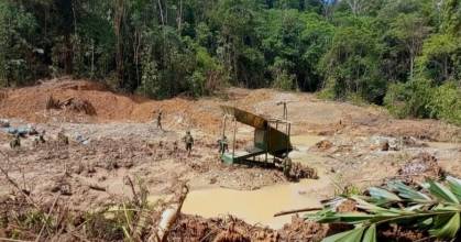 El Ejército desmanteló minería ilegal en Cascales